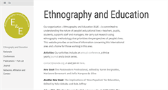 Desktop Screenshot of ethnographyandeducation.org